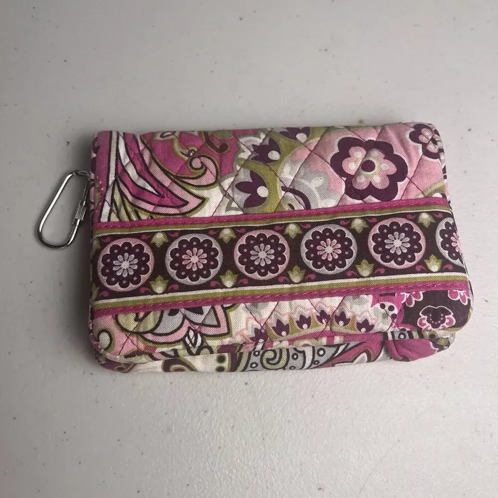 Vera Bradley Purse & Wallet Lot Jazzy Bloom Very Berry Mod Floral 100% Cotton - Picture 13 of 16
